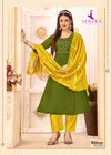 Baleno By Mayra Roman Silk Kurti With Bottom Dupatta Orders In India